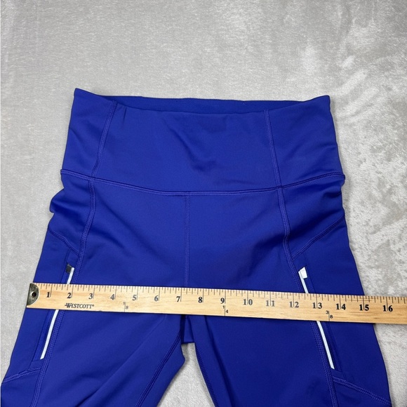 Athleta Rainer Bootcut Noble Blue Zip Pockets Athletic Leggings 467899 Small - Picture 8 of 16
